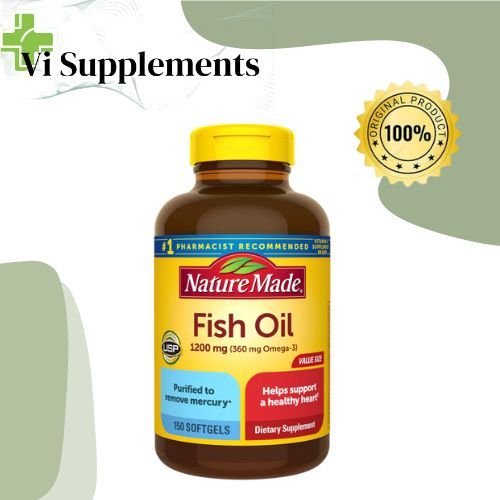 VI SUPPLEMENTS - [ORIGINAL USA] Nature made Fish oil 1200 mg