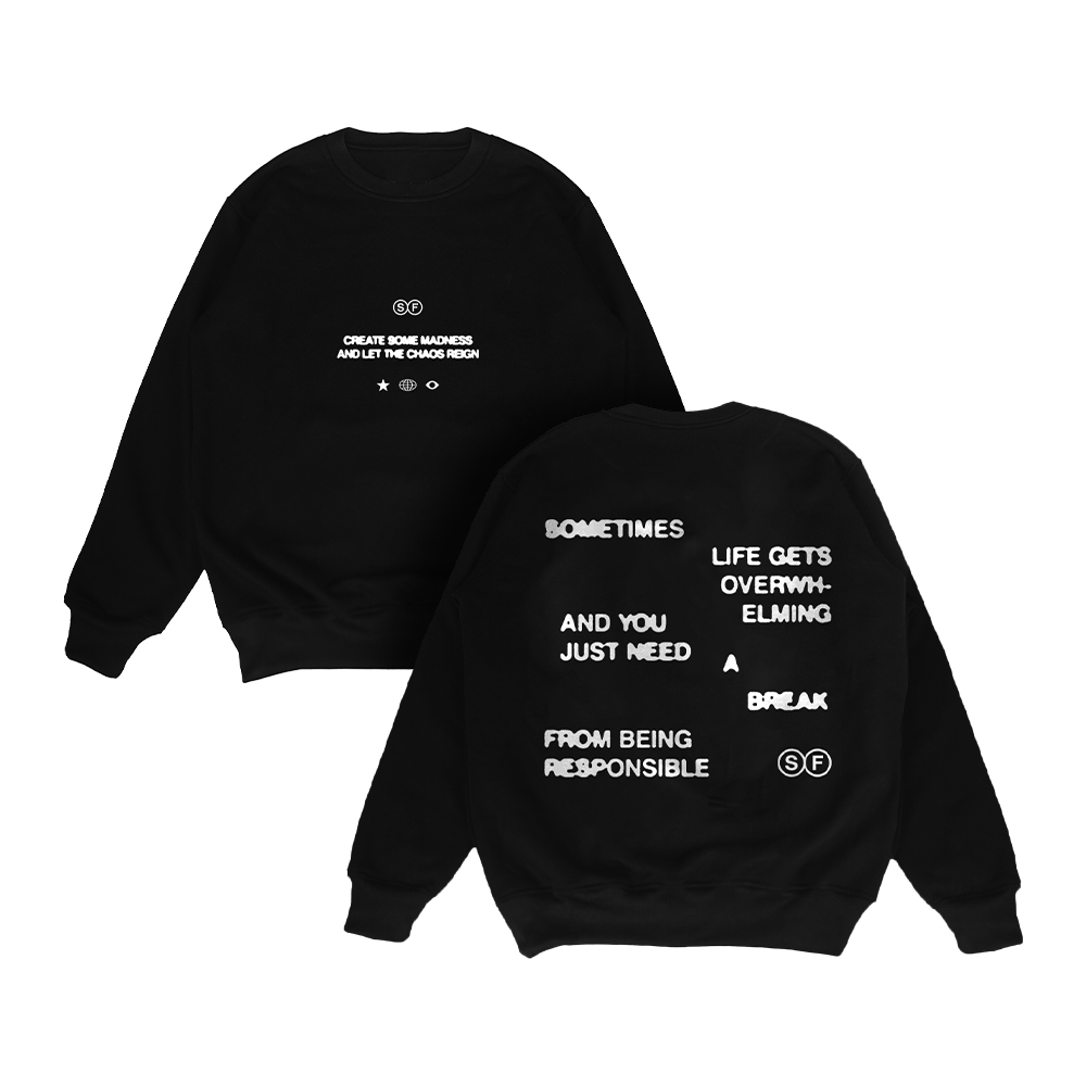 SF Sweater Madness Crewneck - Black Distro Pria