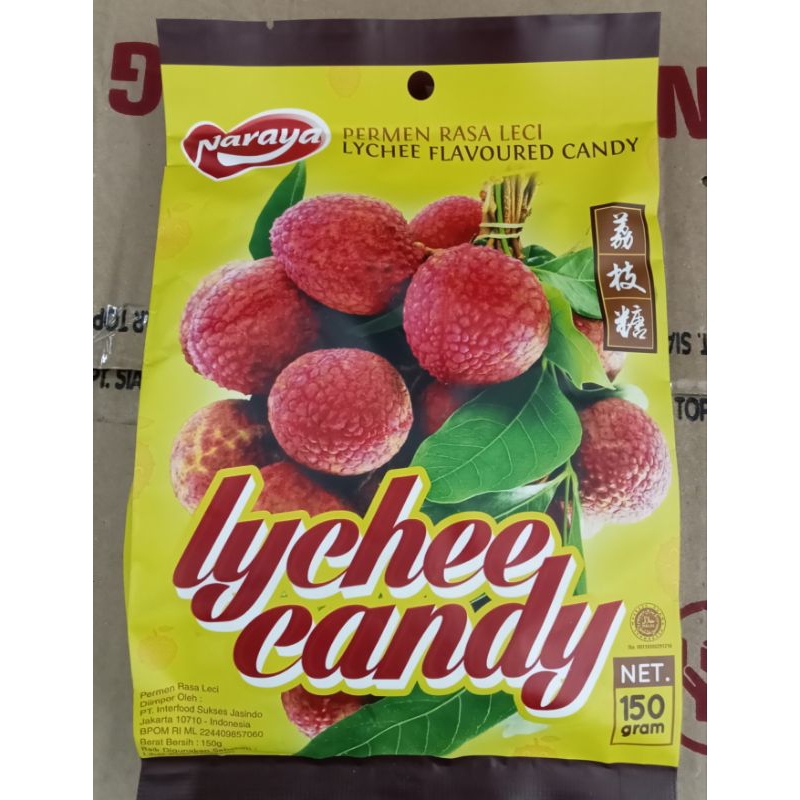 

Naraya Lychee Flavoured Candy. Permen Rasa Leci 150g