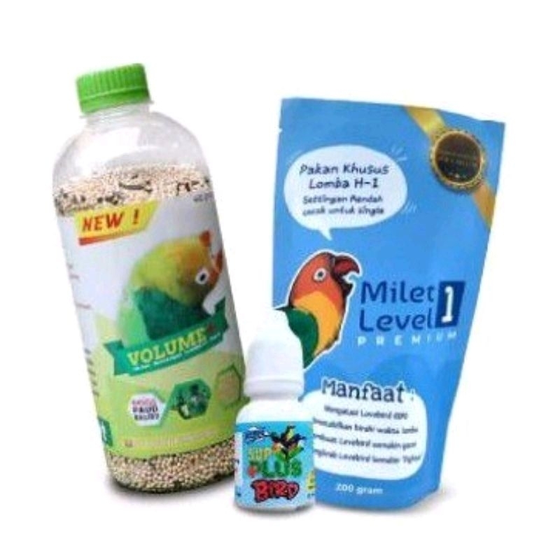 Satu paket milet volume vit suplus pakan level1 spesial paud baby harian sampai lomba universitas bu