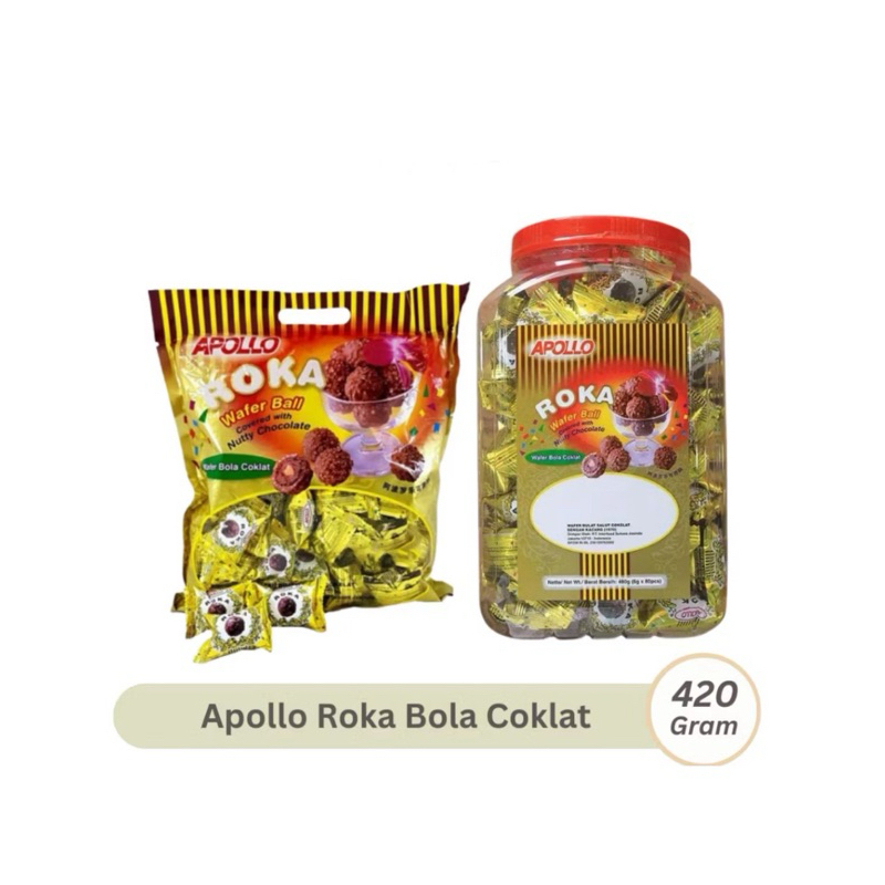 

Apollo Roka wafer Ball isi 50 Nutty Chocolate 300gr