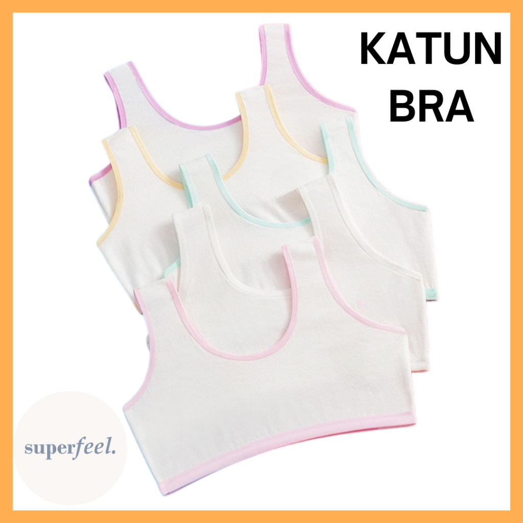SFL Katun Bra Anak 1 Lapis Tebal 10 Ribuan LAST STOCK Miniset List Warna Lucu Imut Anak Sekolah SD