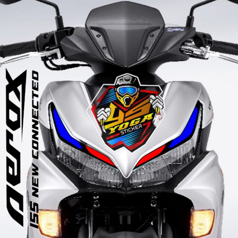 cutting sticker lampu alis costum kanan kiri aerox new 155 connected