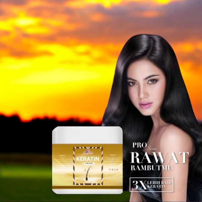 SMOOTHING KERATIN SALON PERAWATAN RAMBUT PELURUS RAMBUT 300ML BPOM