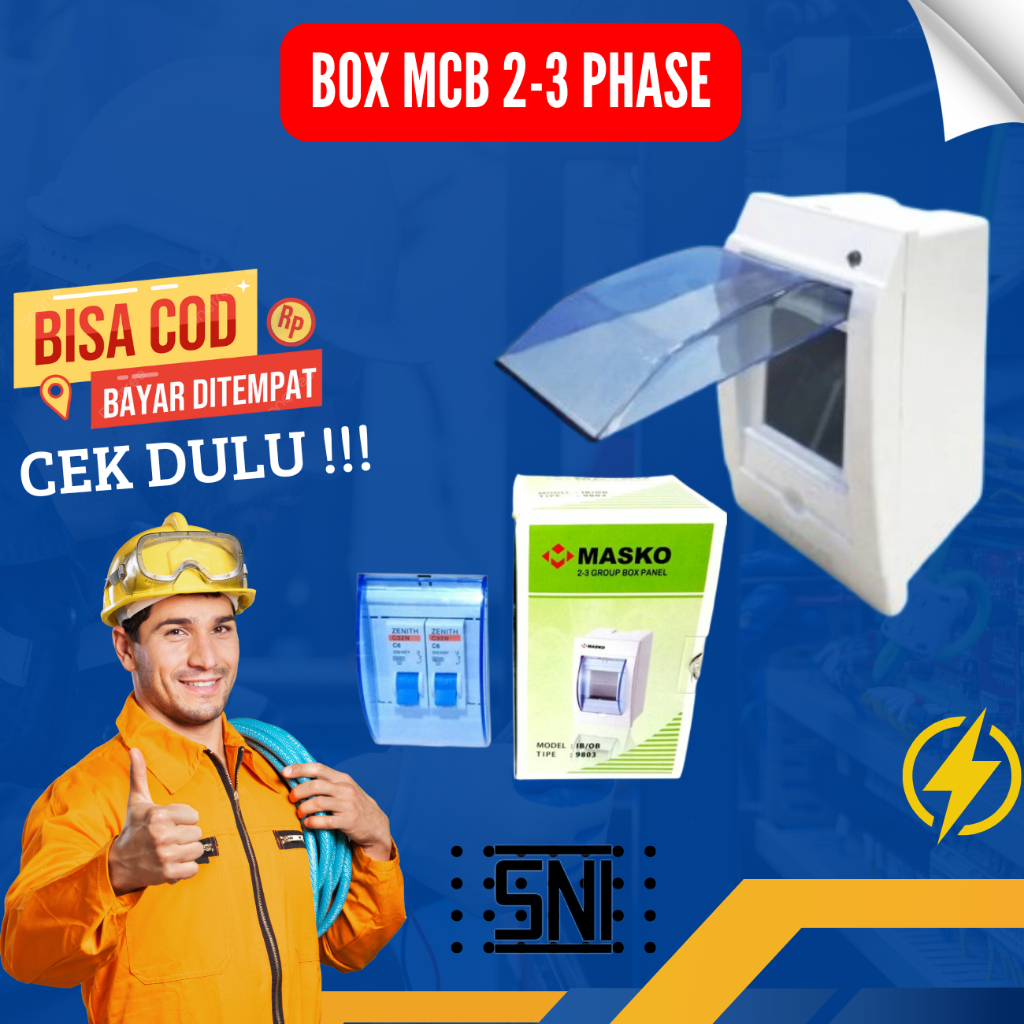 Visero Mcb Box 2-3 Group Masko Tempat MCb SNI