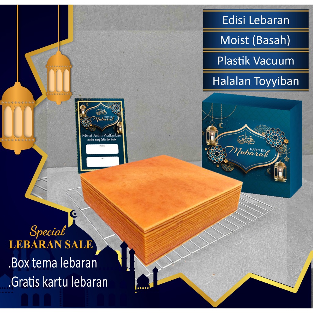 

Lapis legit original istimewa super wisman ukuran 20 x 20 cm