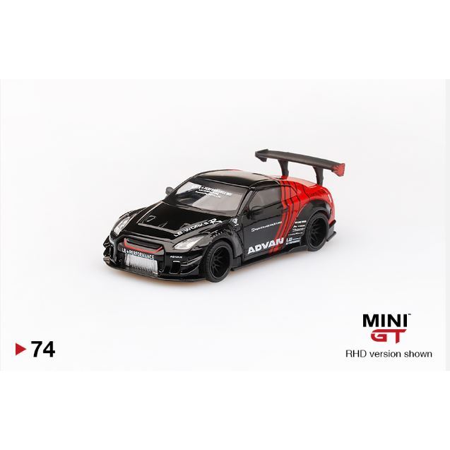 Mini GT 74 LB Works Nissan GTR R35 Advan Japan Exclusive limited