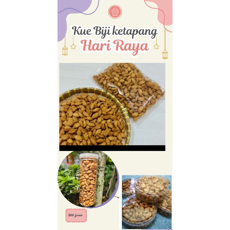 

Biji ketapang 500 gram Makanan ringan buat lebaran gurih dan renyah kriuk halal khas Betawi