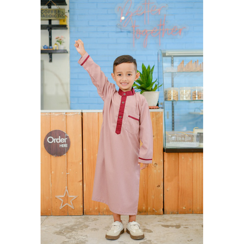 GAMIS ANAK LAKI LAKI BAHAN KATUN TOYOBO - Jubah Anak Laki laki 8 tahun