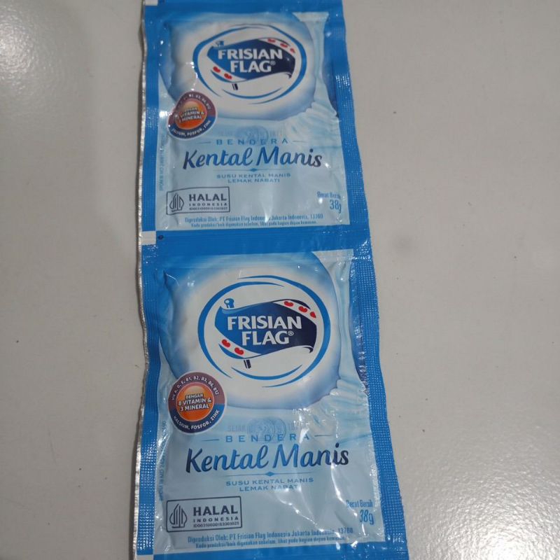 

frisian flag putih 1 renteng isi 6 bungkus/susu putih/susu bendera putih/susu kental manis