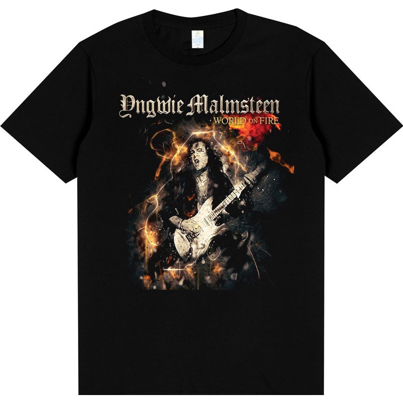 t-shirt musik baju kaos band gitaris dunia YNGWIE MALMSTEEN