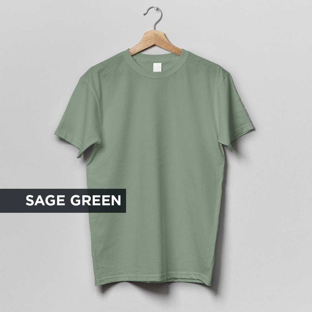 Baju Kaos Polos Unisex Sage Green