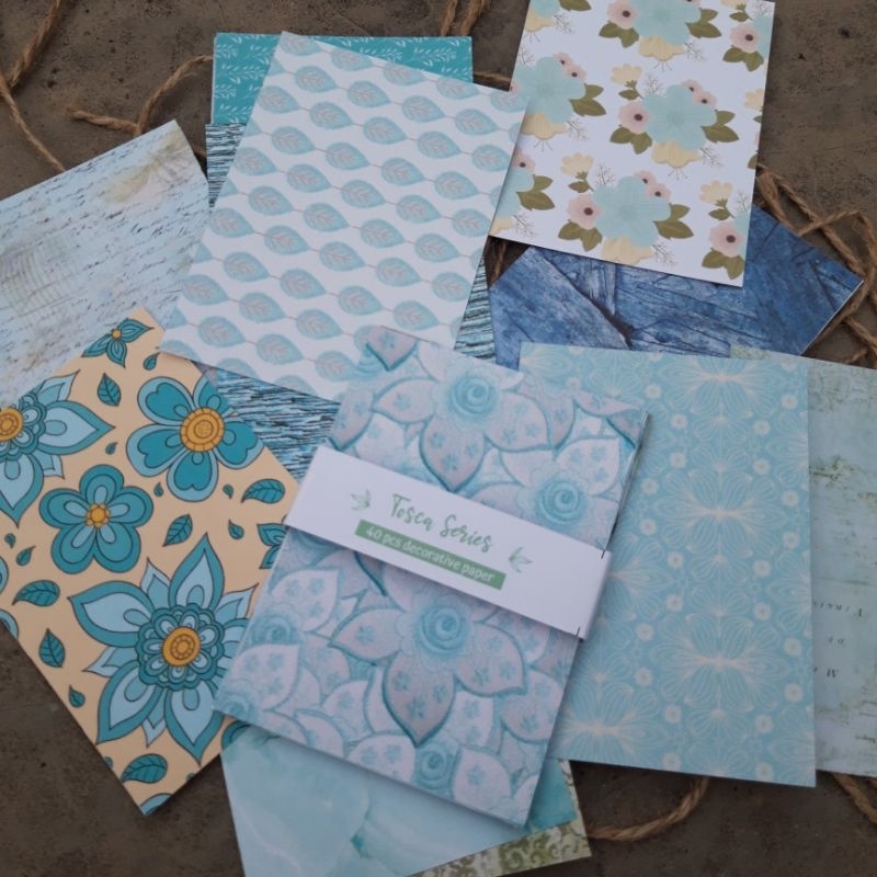 

[40 PCS] Tosca Series Decorative Paper-Kertas Journaling-Texture Deco Paper-Vintage Journal Paper-Paper Planner