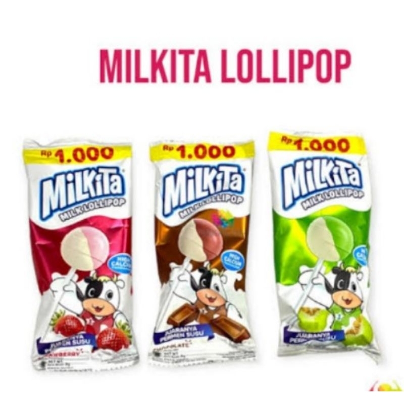 

MILKITA LOLIPOP MAX beraneka rasa 1 renceng isi 10 saset enak manis mantapp