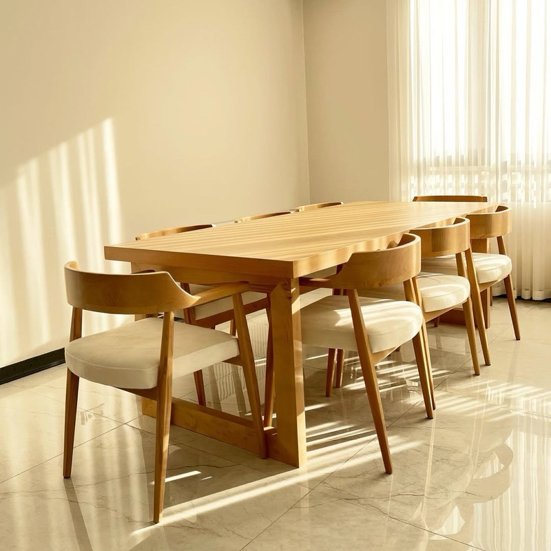 Meja Makan Minimalis Set Meja Makan 8 Kursi Set Meja Makan Kayu Jati