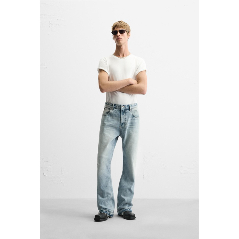 Zara baggy JEANS FLARE FIT