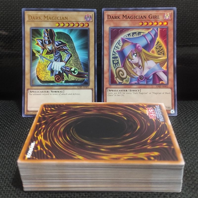 BULK 1 Pack Isi 59 Kartu Yugioh OCG AE Inggris + Dark Magician / Dark Magician Girl ORI NM
