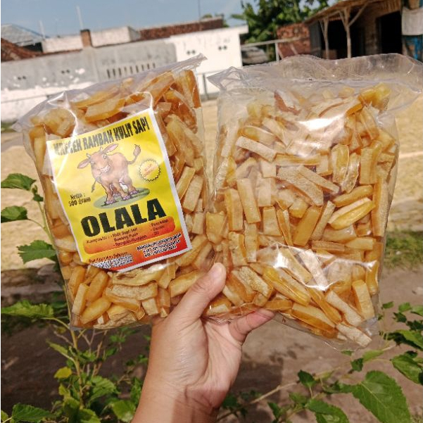 

krecek Rambak kulit sapi krupuk kulit sapi krupuk mentah varian kapsul 500 gram