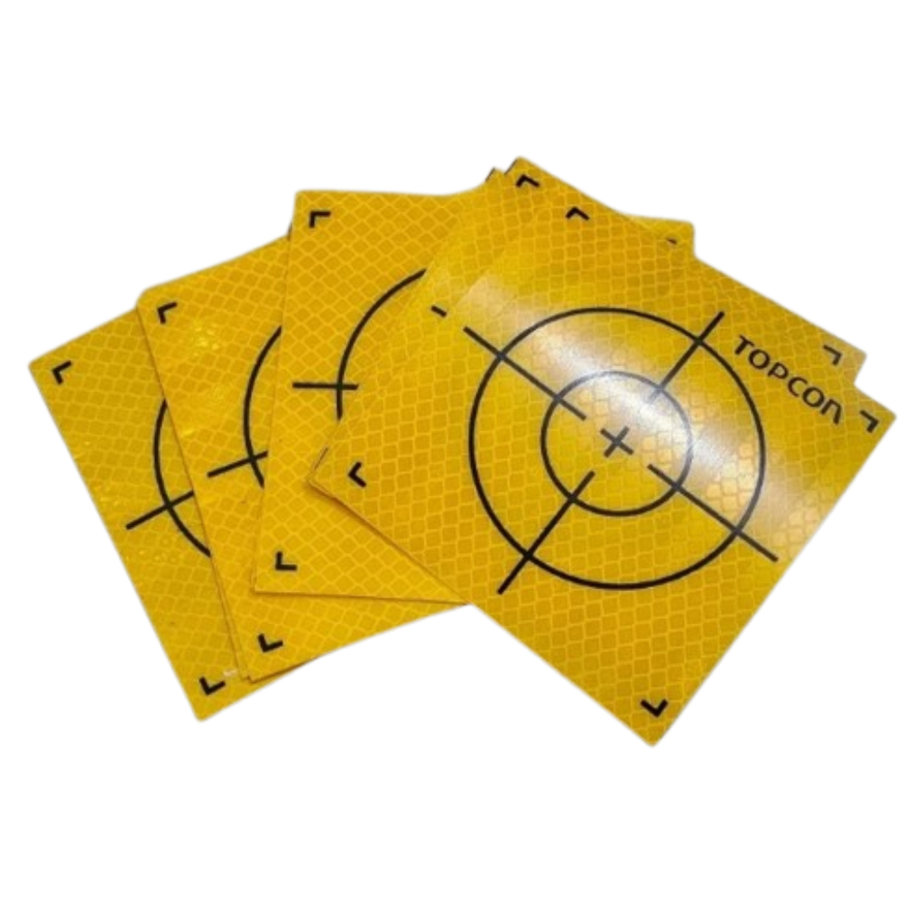 

Survey Reflector Sheet 4x4 cm / Reflective Tape/ Prisma Target Sticker Stiker 40x40 mm Topcon