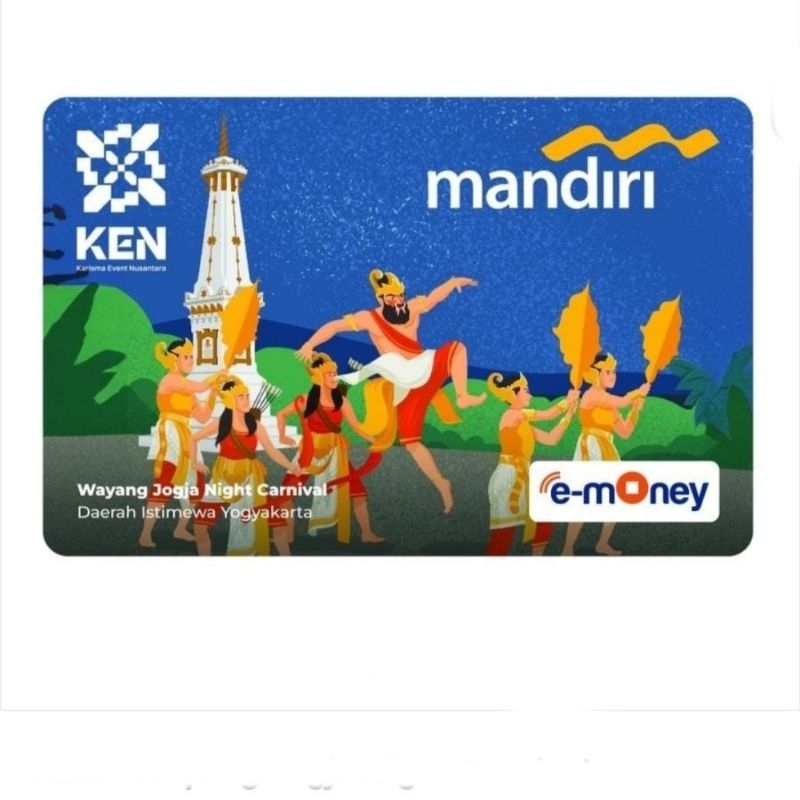 Emoney mandiri wonderful Indonesia wayang jogja carnival original
