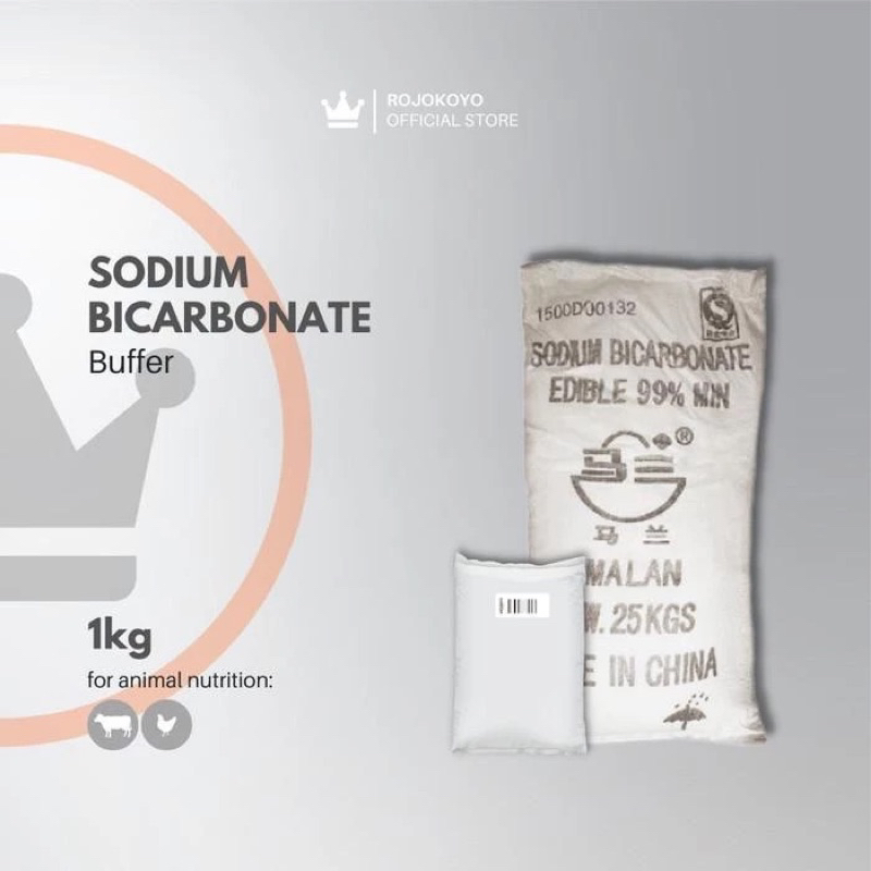 

SODIUM BICARBONAT/NATRIUM BICARBONAT/BAKING SODA/ SODA KUE - HALAL - FOOD GRADE - 1 KG EX. NOVABAY