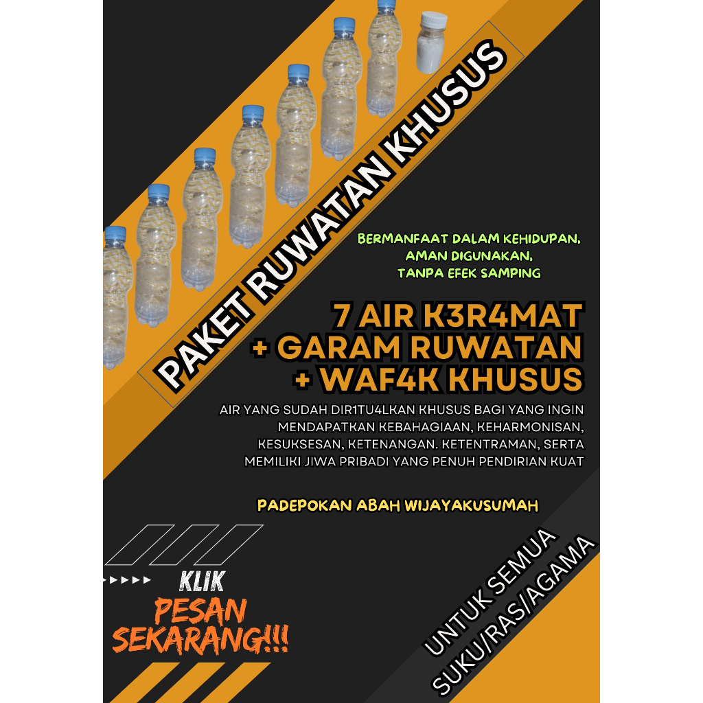 

PAKET RUWATAN KHUSUS