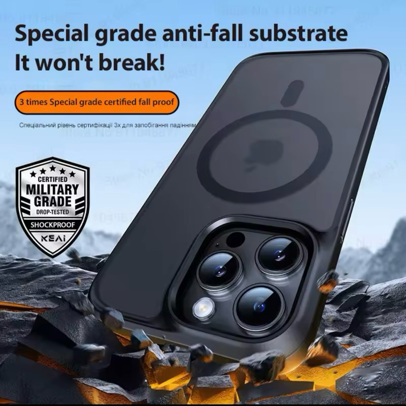 Case ORI 100% Magsafe Matte Black Edition For IPHONE 7 7+ 8 8+ SE 2 2020 X XR XS MAX 11 12 13 14 15 