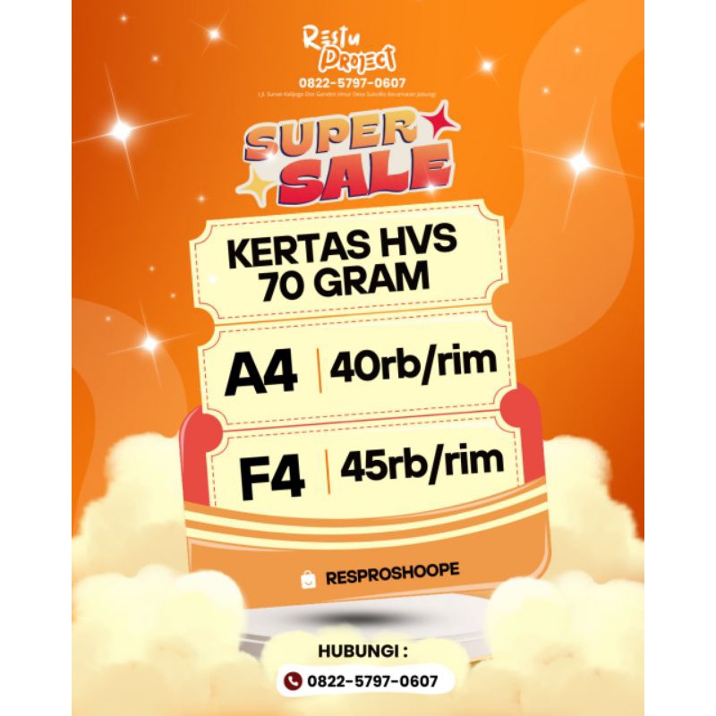 

Kertas HVS F4,A4