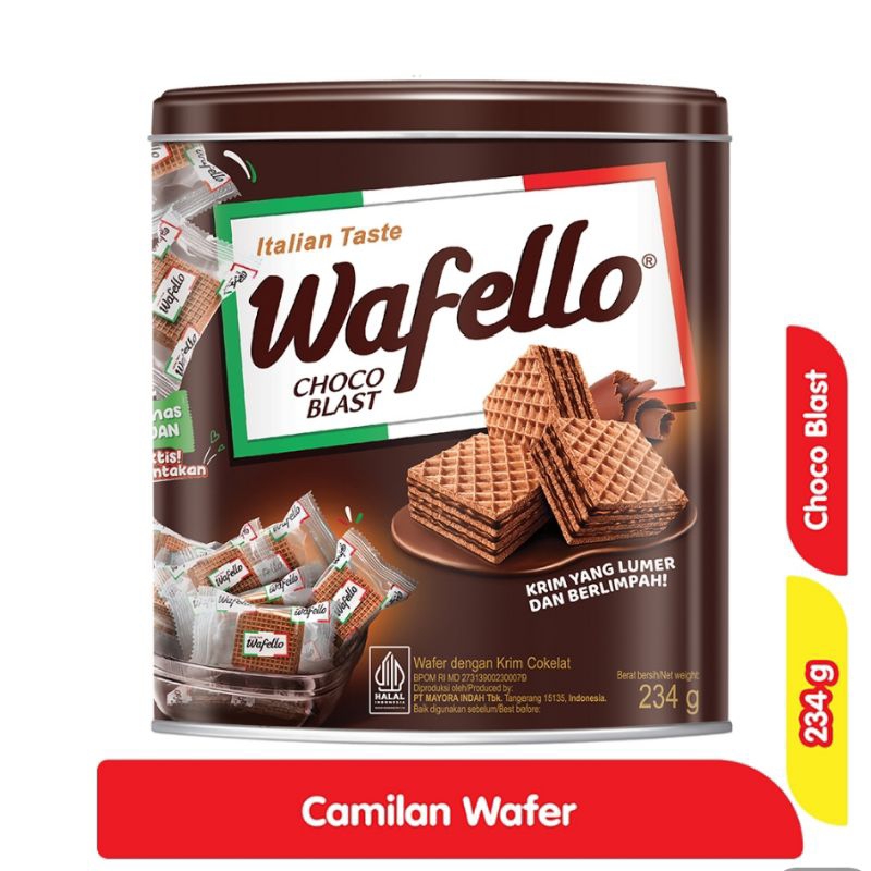 

Wafello Wafer Choco Blast Kaleng 234gr