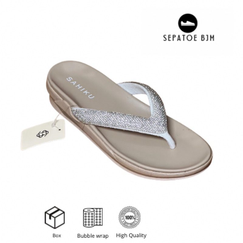 SAHIKU - BS705 Slop || Sandals || Shoes || Sendal Jepit Wanita