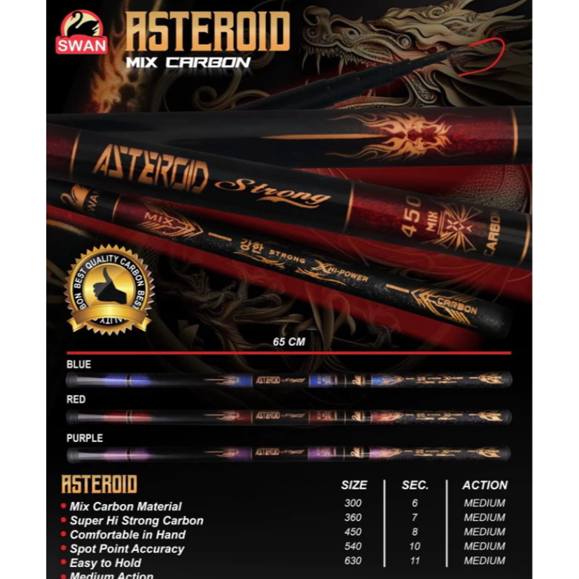 TEGEK SWAN ASTEROID MIX CARBON MATERIAL