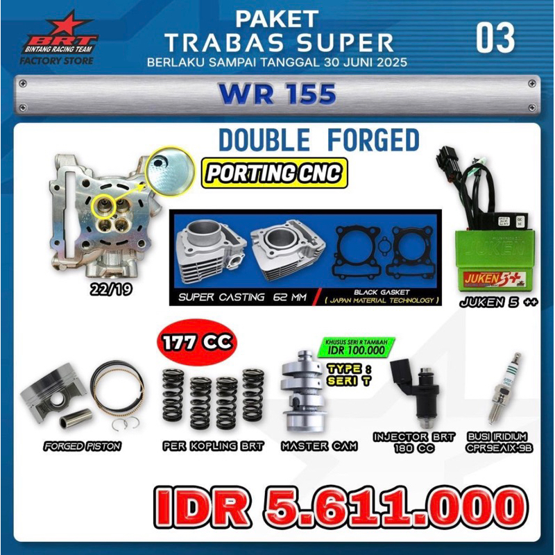 paket bore up wr155