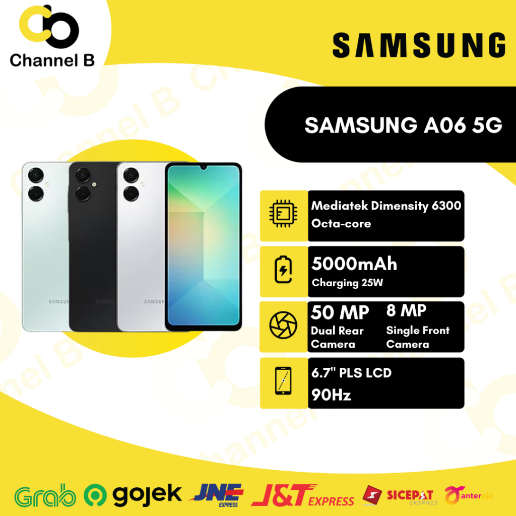 Samsung Galaxy A06 5G Smartphone ( Ram 6GB + Rom 128GB ) - Garansi Resmi