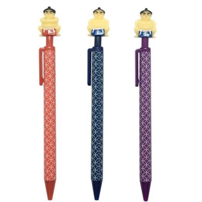 

Daiso Japanese Style Mascot Pen SUMO Pena Ballpoint Pulpen Bolpen