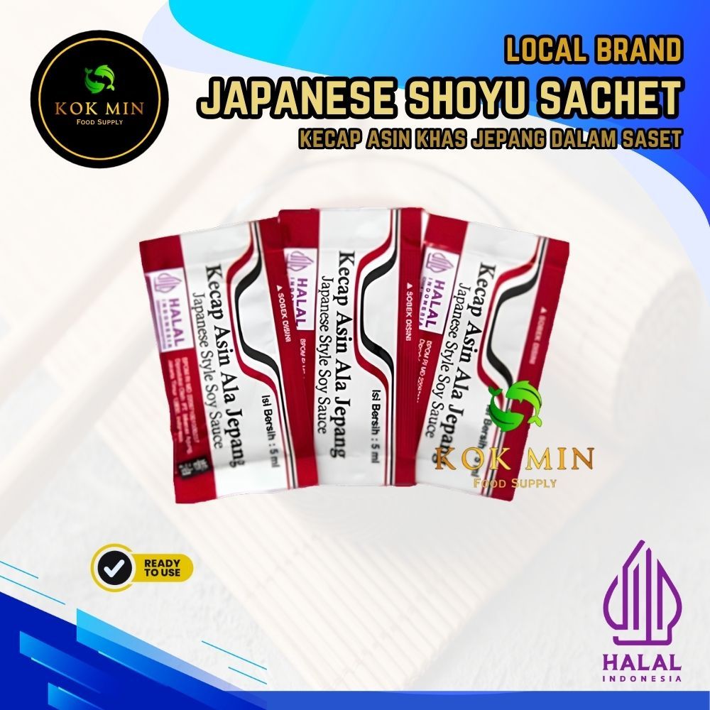 

Japanese Shoyu Sachet / Kecap Asin Jepang Sachet / Japanese Soy Sauce - 10 pcs
