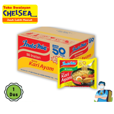 

Indomie kari ayam 69gr per dus - mie instan indomie kuah - mi kari ayam