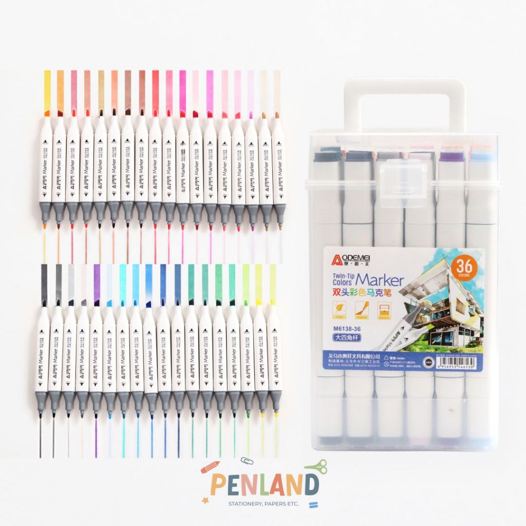 

Spidol Acrylic Marker Double Tip Isi 36 Warna ADM-M6138-36 PL00003 Bisa COD