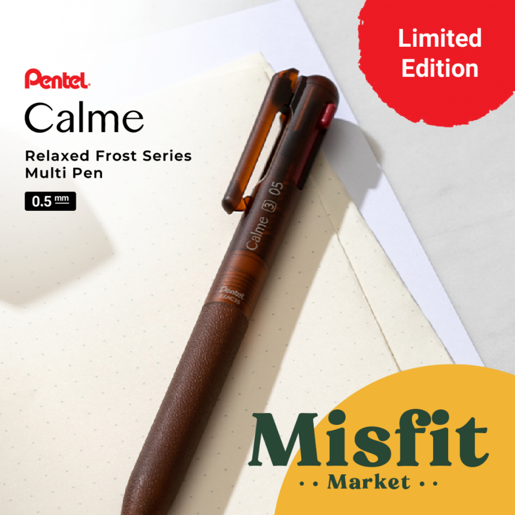 

Pentel Calme Relaxed Frost Series (Limited Edition) 3 Color Ballpoint Pen 0.5 mm Pulpen 3C Relaxation