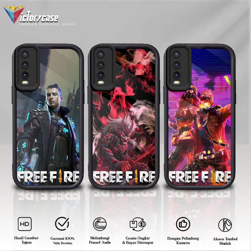 Case Premium Compatible For VIVO Y20 Y12S Y20S Y2Oi Y20 SG Motif [ FF ] Casing Softcase Glossy Anti 