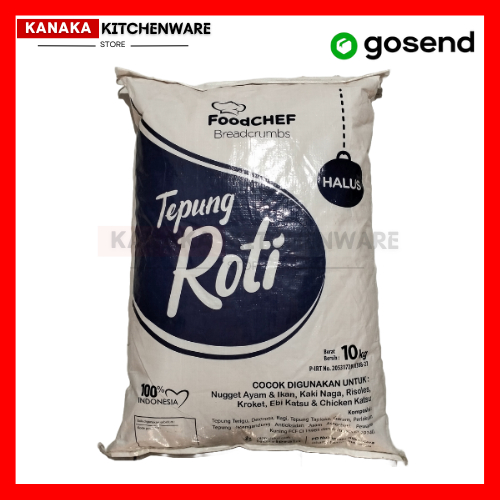 

TEPUNG ROTI FOODCHEF HALUS 1KG / BREAD CRUMB / TEPUNG PANIR / BAHAN KUE