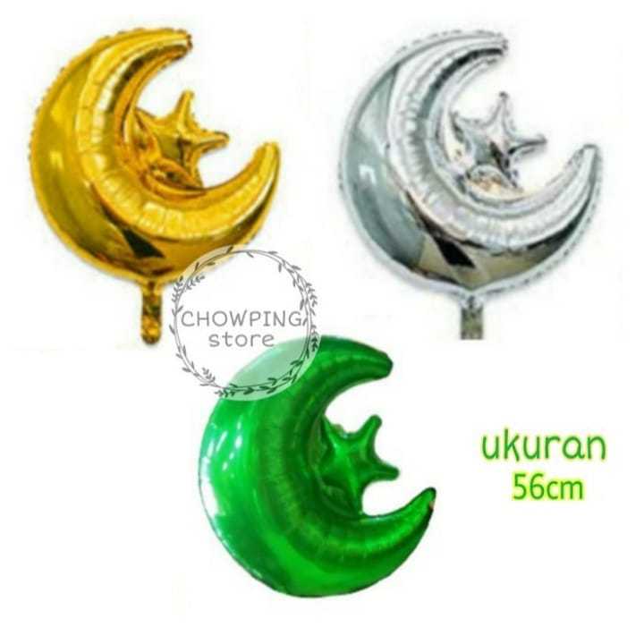Balon Bulan Bintang Ramadhan Idul Fitri
