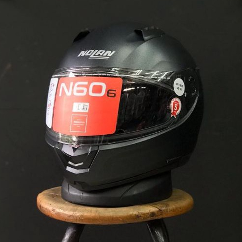 Helm Motor Full Face Nolan N606 Special Black Graphite Nolan N60-6