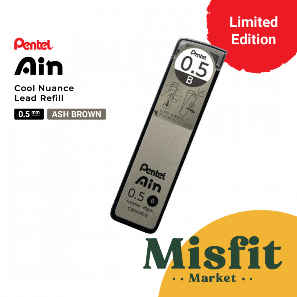 

Ay00! Pentel Ain Cool Nuance Lead Refill (Limited Color Case) 0.5 mm Isi Ulang Pensil Mekanik Pencil