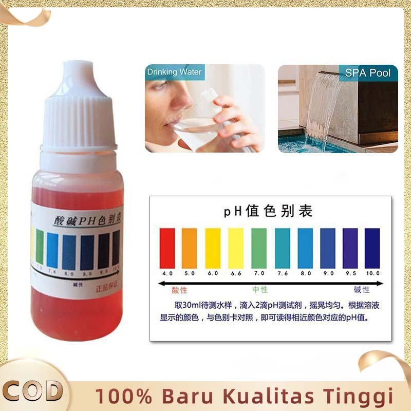 Ph Tester Tetes Cairan Ph Tester Liquid Ph Cair Untuk Tes Ph Air Alkali 10ml