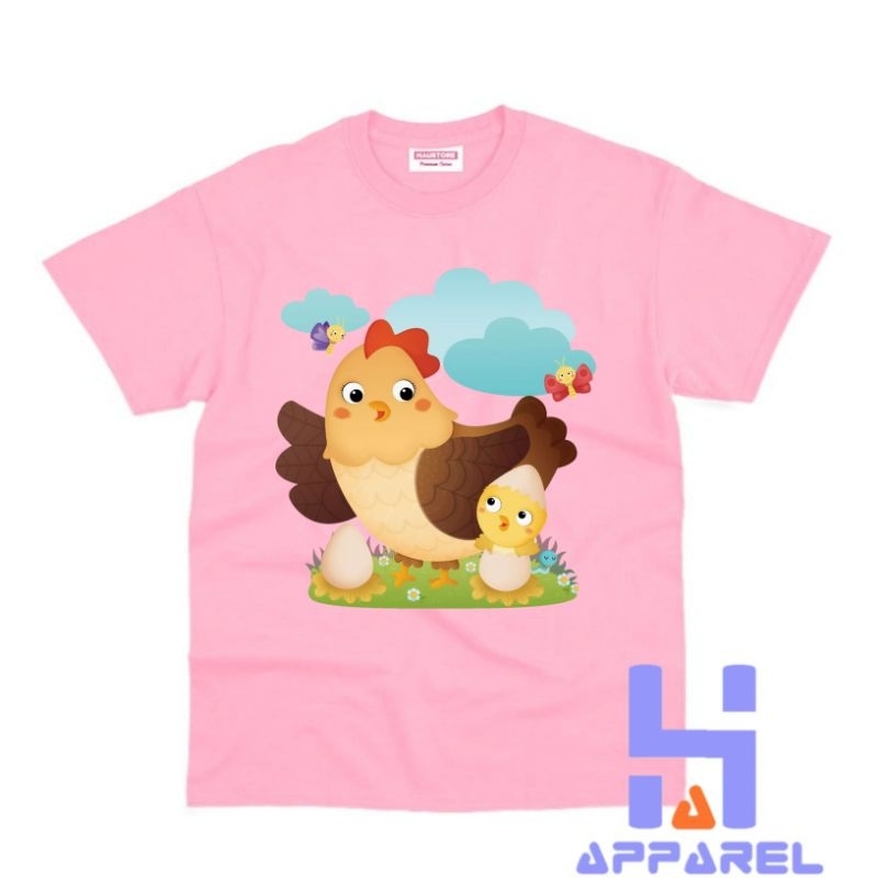 BAJU ANAK KAOS ANAK INDUK AYAM ANAK AYAM INDUK AYAM