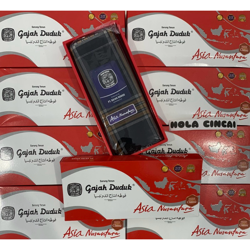 Kain Sarung Pria GAJAH DUDUK Asia | Sarung Sholat Pria