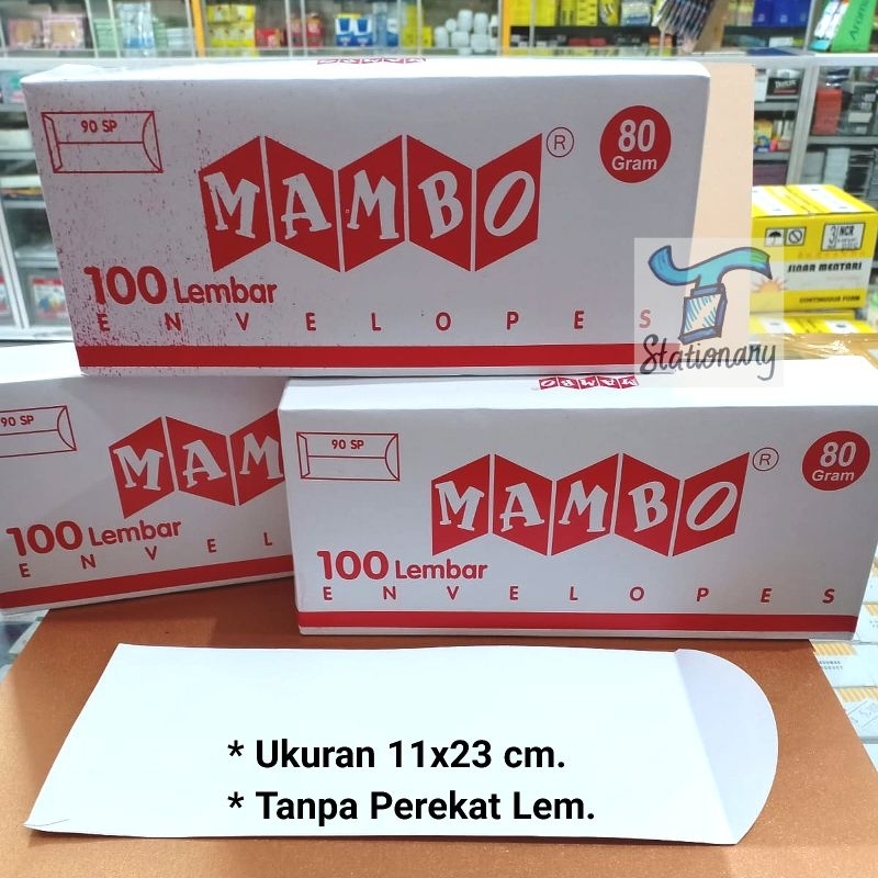

Amplop Mambo 90 SP (Kabinet) Buka Samping, 80gr, Tanpa Lem.