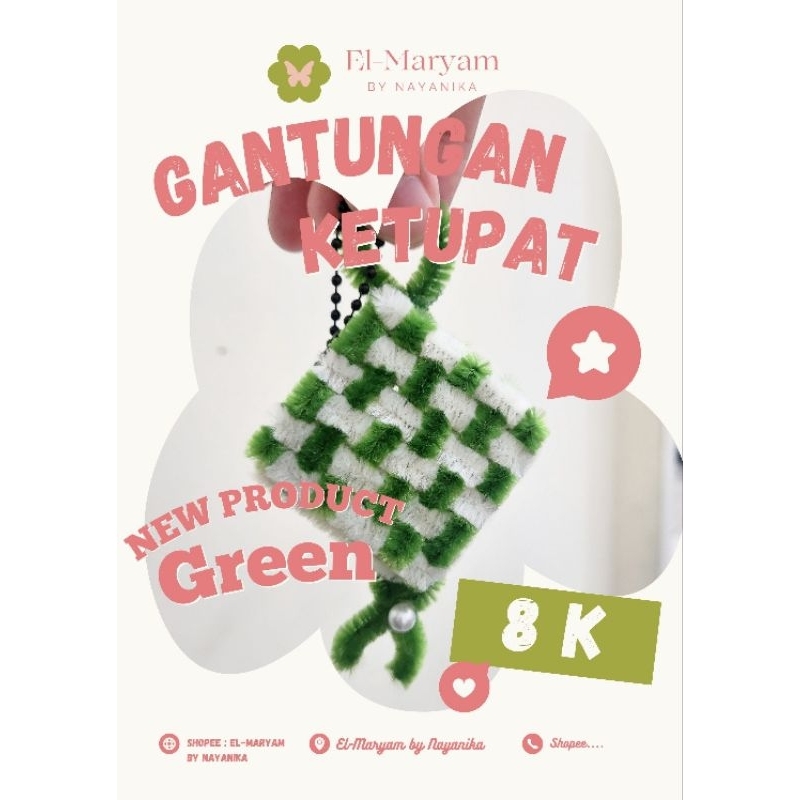 

Gantungan Ketupat | Amplop Ketupat | Handmade El-Maryam by Nayanika