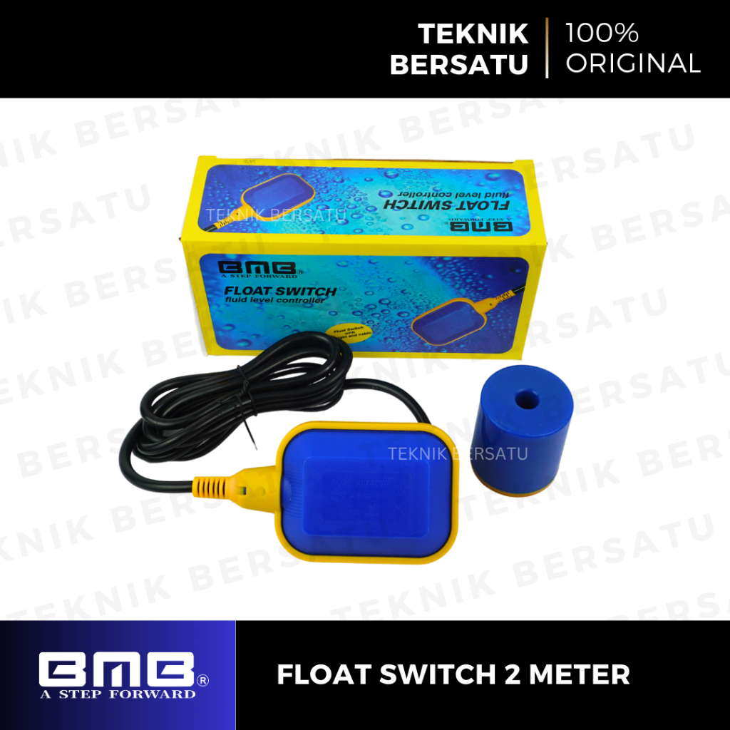 BMB Otomatis Pompa Air Celup 2 meter / Float Switch Sensor Apung / Pelampung Air Tandon Otomatis