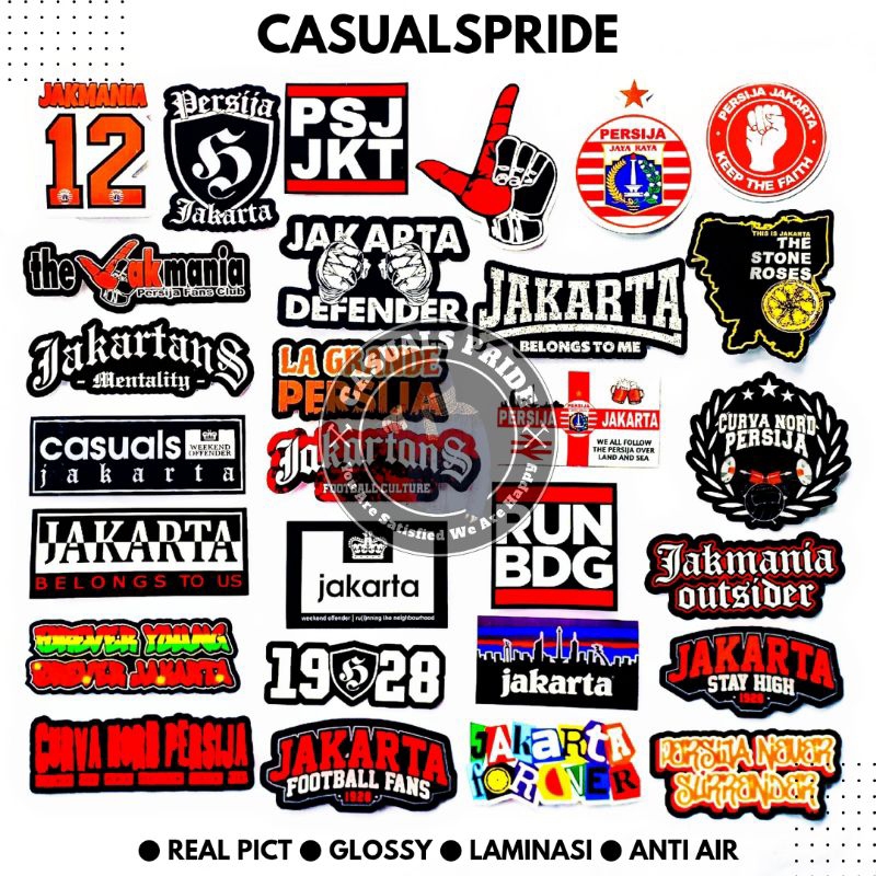 

Sticker Murah Persija Jakarta 1928 The Jack Mania Sector Casuals Ultras Curvanord Tiger Bois Anti Air